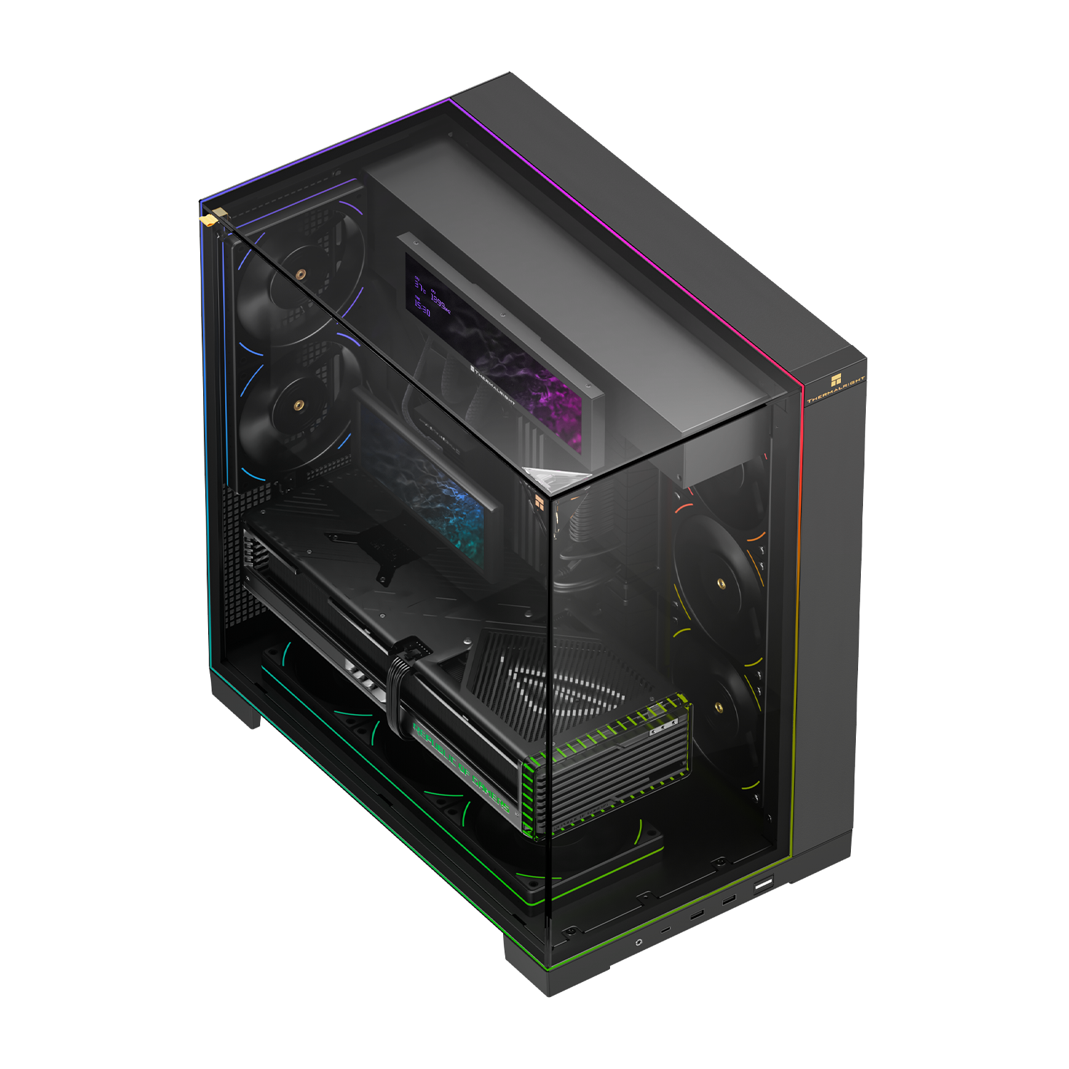 Корпус без блока питания Thermalright TR-A70 Vision Black FAN5-C (TR-A70 Vision Black FAN5-C)
