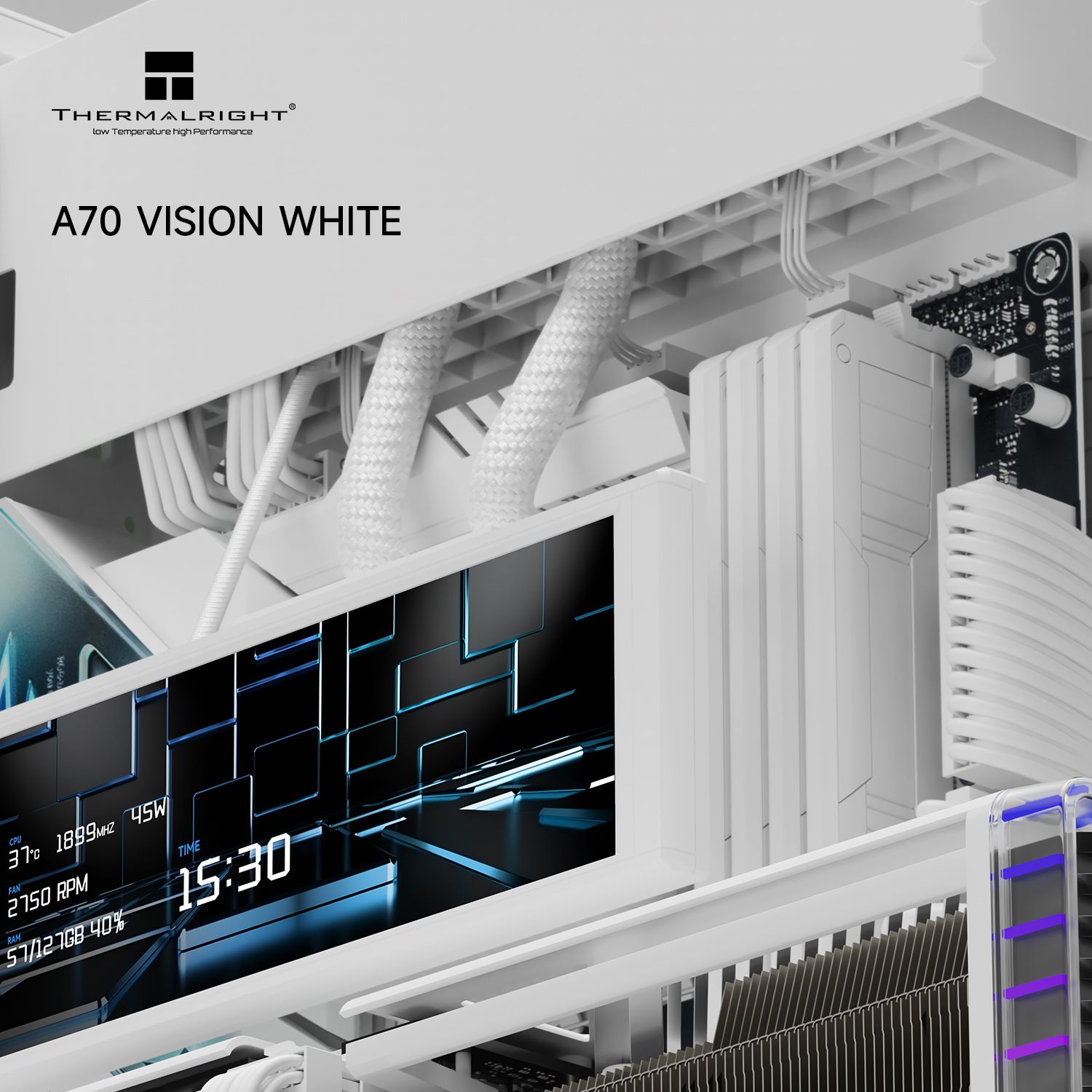Корпус без блока питания Thermalright TR-A70 Vision White FAN5-C (TR-A70 Vision White FAN5-C)